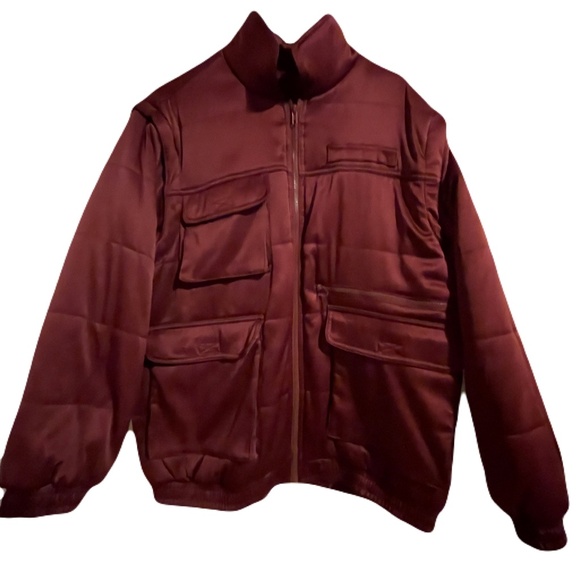 Urban Outfitters Dawson Bomber Puffer Jacket Vest Removable Sleeves SZ M - Picture 5 of 9